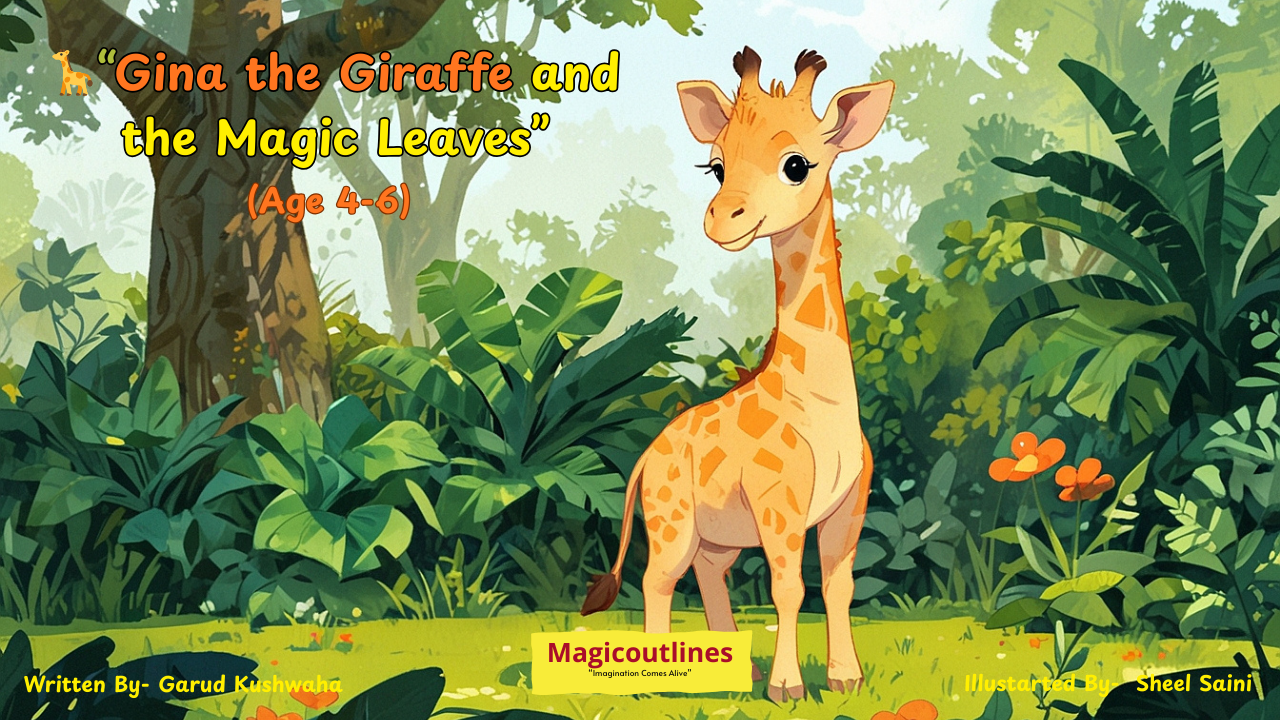 Gina the Giraffe and the Magic Leaves Story for Kids Printable