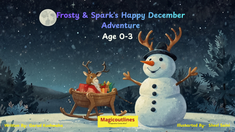 December snowman story for toddlers winter story illustration