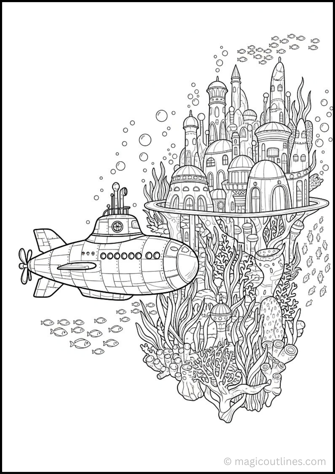 7 Amazing Submarine Coloring Pages (Free Printable PDF)